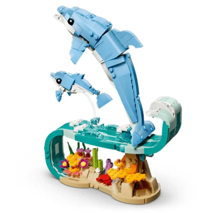 لگو کریتور 542 قطعه 3 در 1 مدل دلفین LEGO Creator 3 in 1 Beautiful Dolphins کد 31385