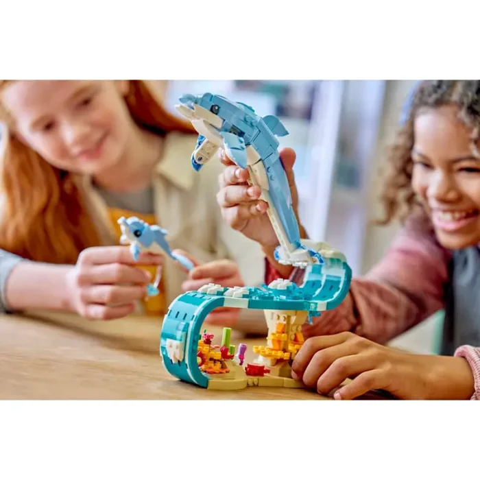 لگو کریتور 542 قطعه 3 در 1 مدل دلفین LEGO Creator 3 in 1 Beautiful Dolphins کد 31385
