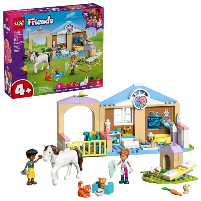 لگو کیلینیک دامپزشکی فرندز 141 تکه LEGO Animal Vet Clinic کد 42696