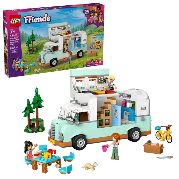 لگو ماشین کمپر فرندز 778 تکه LEGO Friendship Camper Van Adventure کد 42663