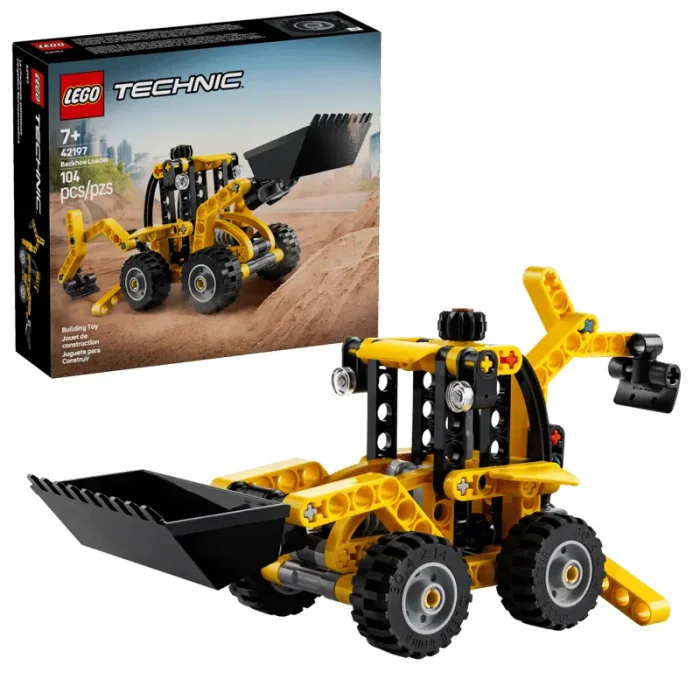 لگو تکنیک 104 تکه مدل لودر LegoTechnic Backhoe Loader کد 42197