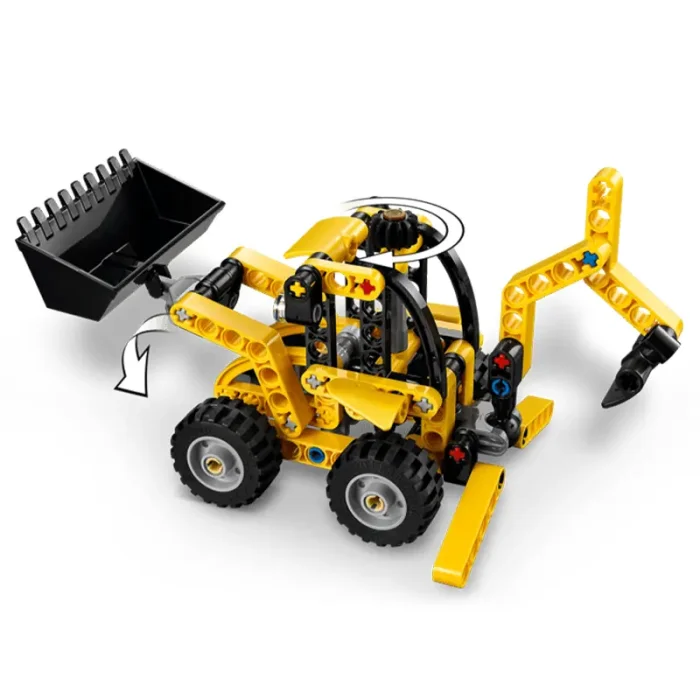 لگو تکنیک 104 تکه مدل لودر LegoTechnic Backhoe Loader کد 42197