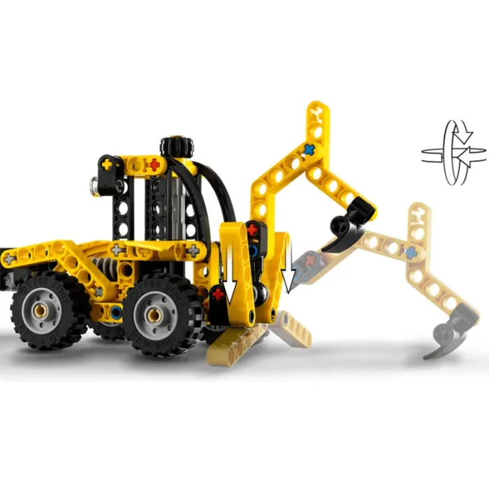 لگو تکنیک 104 تکه مدل لودر LegoTechnic Backhoe Loader کد 42197