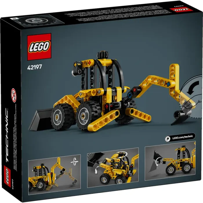 لگو تکنیک 104 تکه مدل لودر LegoTechnic Backhoe Loader کد 42197