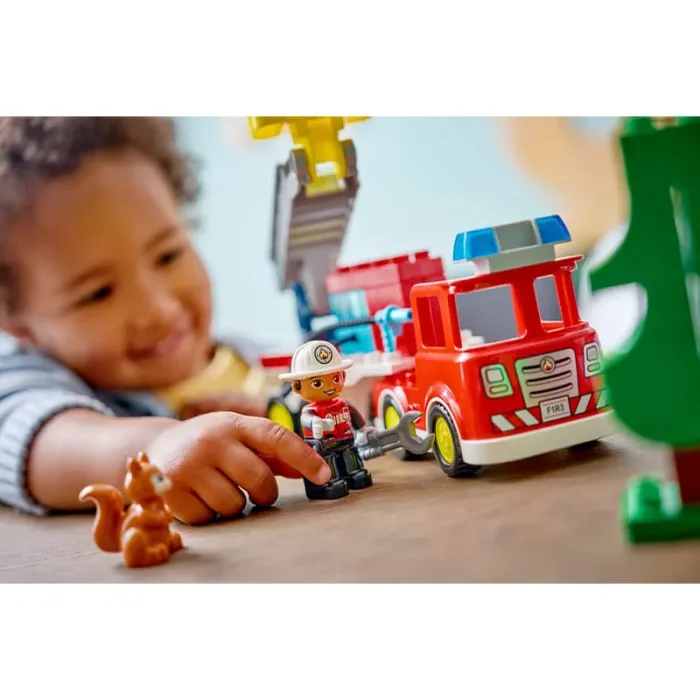 لگو دوپلو  28 قطعه مدل ماشین آتش نشانی EGO Fire Engine کد 10473