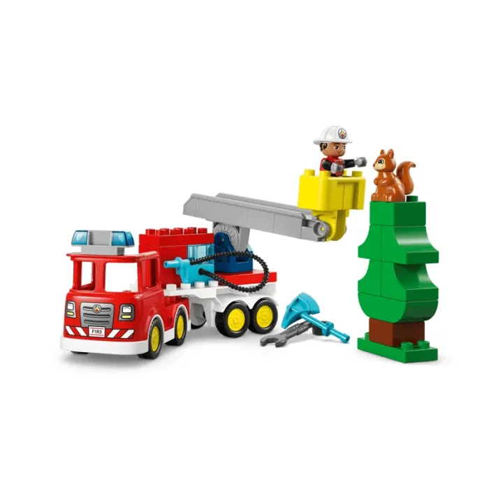 لگو دوپلو  28 قطعه مدل ماشین آتش نشانی EGO Fire Engine کد 10473