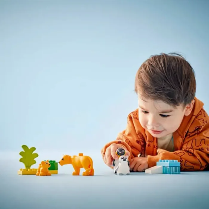 لگو دوپلو 10 تکه مدل قطب Lego Wild Animal Families کد 10442