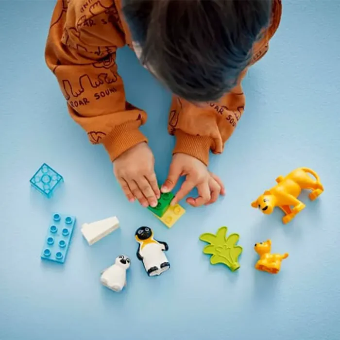 لگو دوپلو 10 تکه مدل قطب Lego Wild Animal Families کد 10442