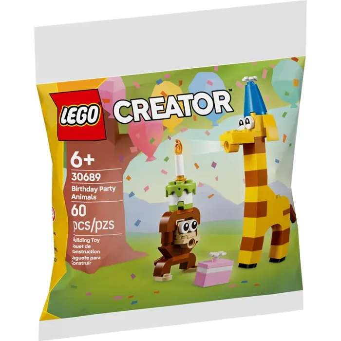 لگو کریتور تولد حیوانات 60 قطعه LEGO Creator Birthday Party Animals کد 30689