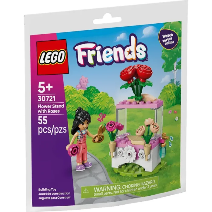 لگو استند گل رز فرندز 55 تکه LEGO Flower Stand with Roses کد 30721