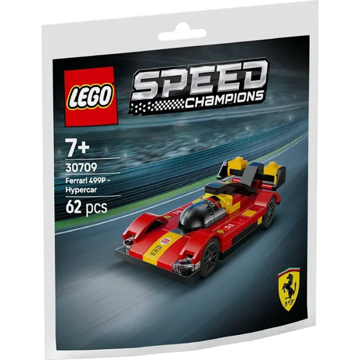 لگو اسپید 62 تکه مدل ماشین فراری Lego Ferrari 499P HyperCar کد 30709
