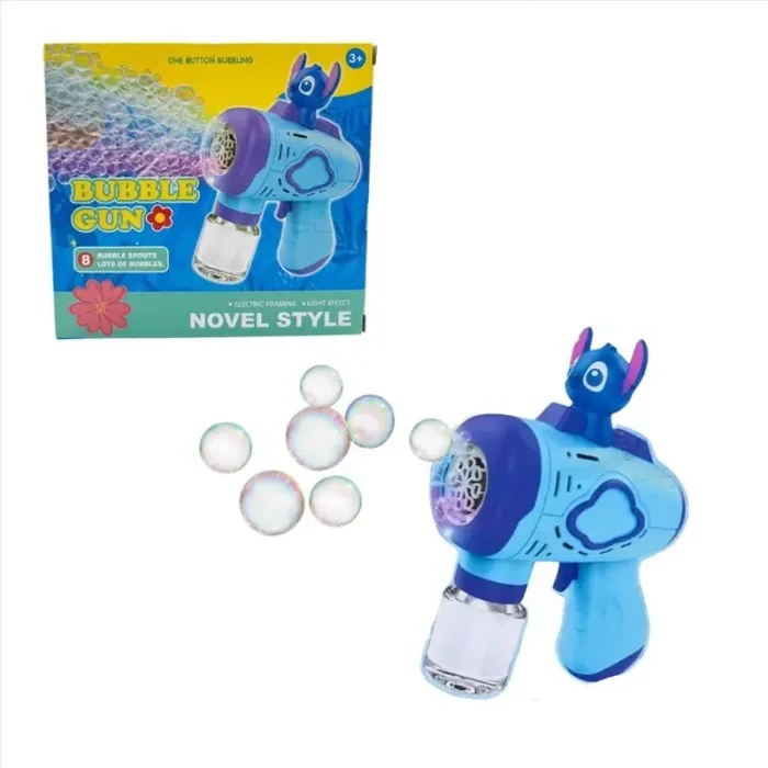 اسباب بازی تفنگ حباب ساز 8 حفره مدل استیچ کد P/156/A