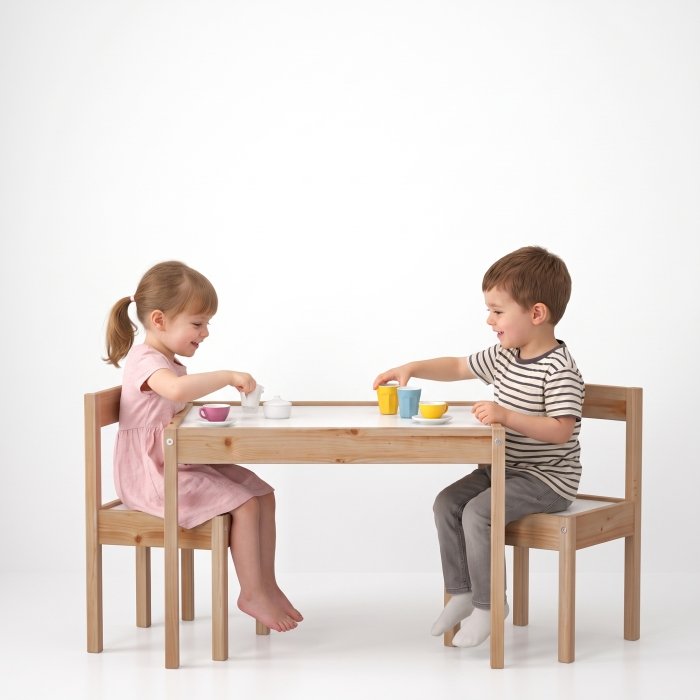 میز و صندلی کودک طرح ایکیا IKEA مدل LATT کد 4250823