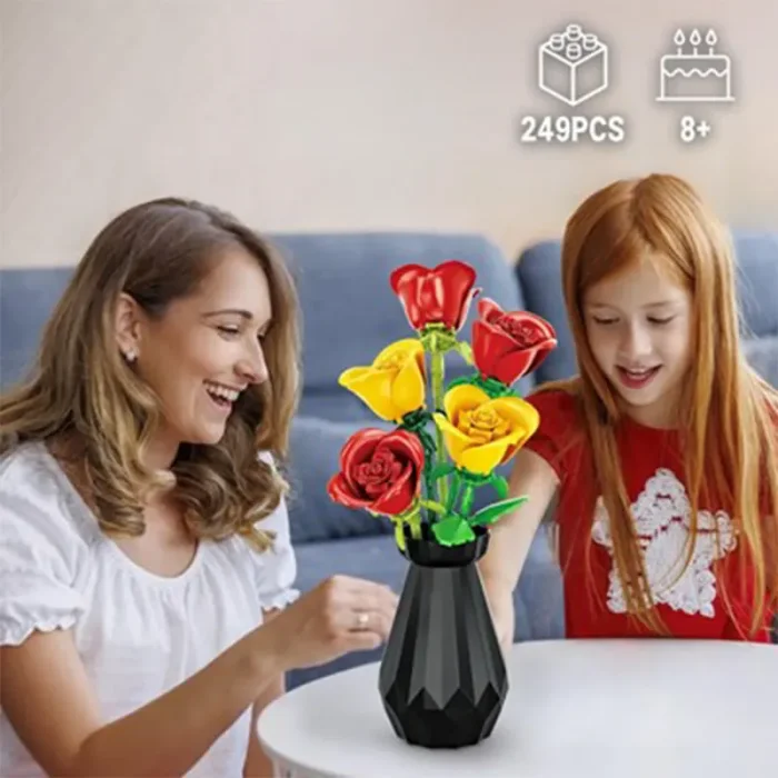 لگو گل رز به همراه گلدان 249 تکه کد 3026