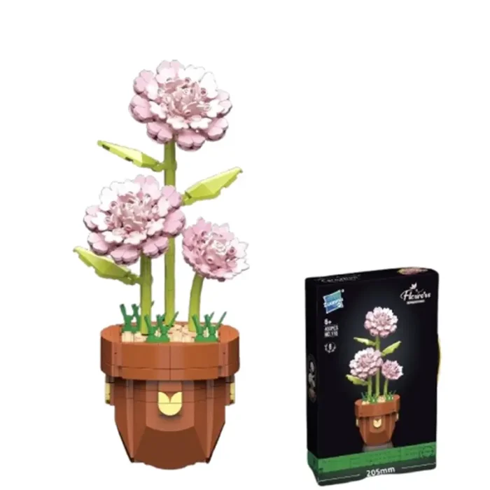 لگو گل میخک به همراه گلدان 405 تکه کد P/116/A