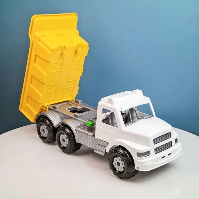 کامیون اسباب بازی خاکریز Maxi Truck سفید زرد کد 6907F8