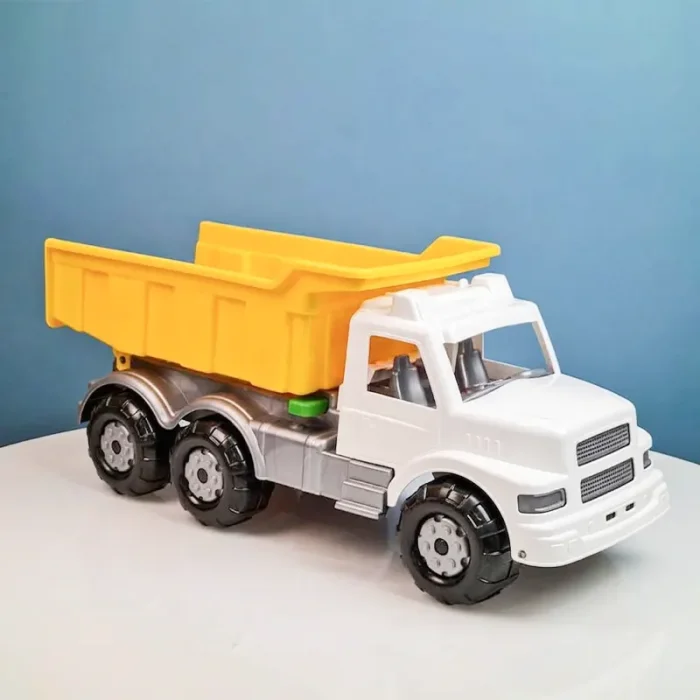 کامیون اسباب بازی خاکریز Maxi Truck سفید زرد کد 6907F8
