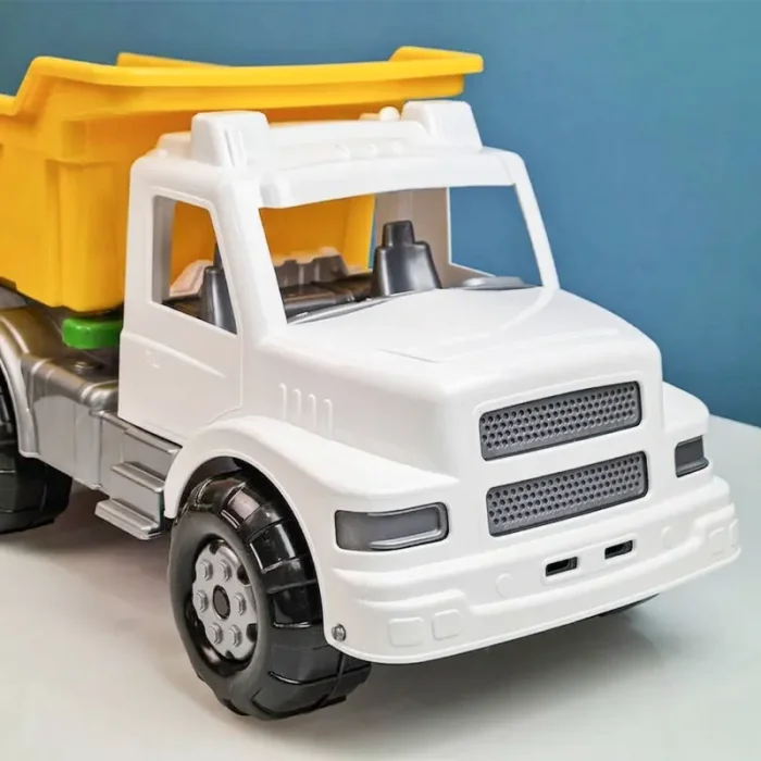 کامیون اسباب بازی خاکریز Maxi Truck سفید زرد کد 6907F8
