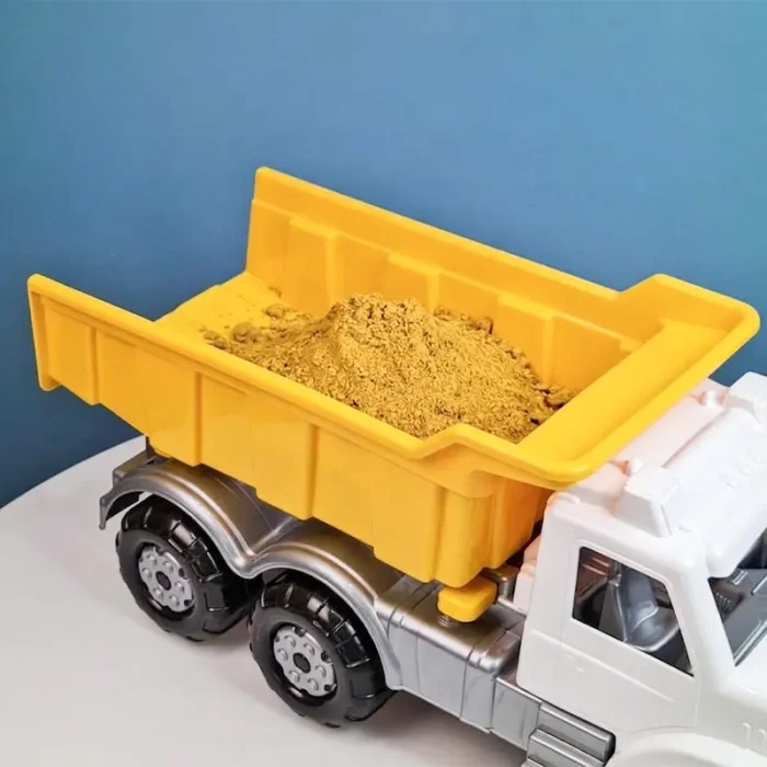 کامیون اسباب بازی خاکریز Maxi Truck سفید زرد کد 6907F8