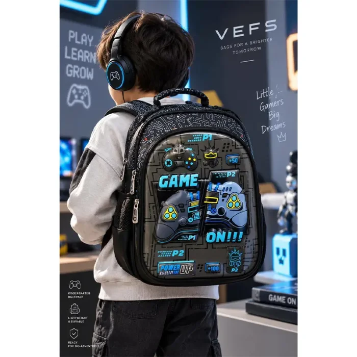 کوله پشتی مهدکودک VEFS طرح GAME ON کد 7728469