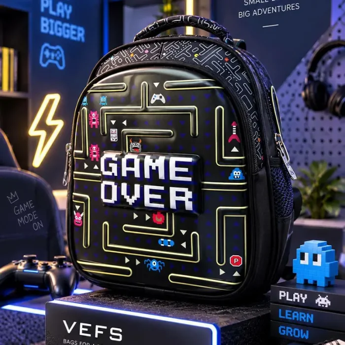 کوله پشتی مهدکودک VEFS طرح GAME OVER کد 7728471