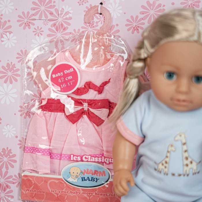عروسک دخترانه جیشی با لوازم WARM BABY کد 7728625