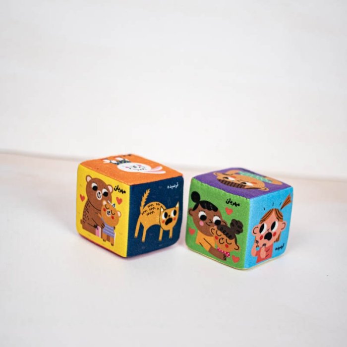 مکعب پارچه ای احساسات کودک  کد 7723110