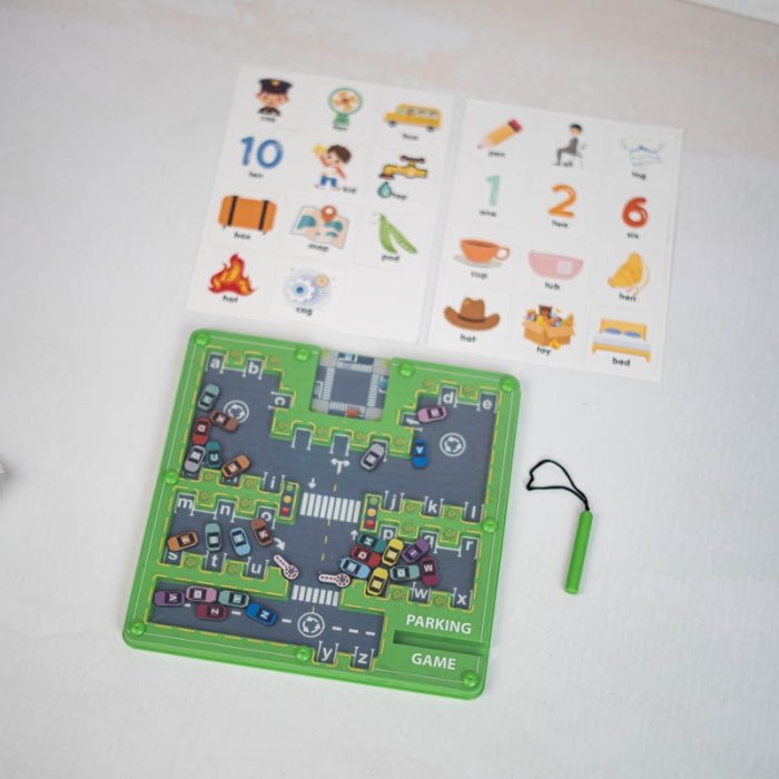 اسباب بازی مگنتی پارکینگ حروف الفبا کد HD166A