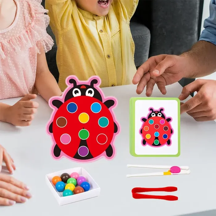 اسباب بازی مونته سوری جایگذاری با انبر طرح حیوانات کد 7542480