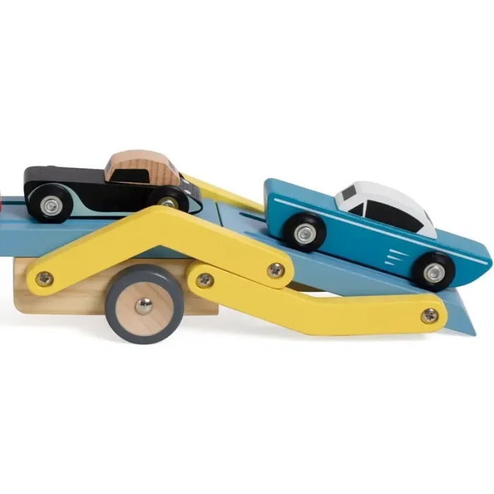 اسباب بازی کامیون حمل چوبی کلاسیک ورلد Classic World Wooden Car Transporter کد 53771