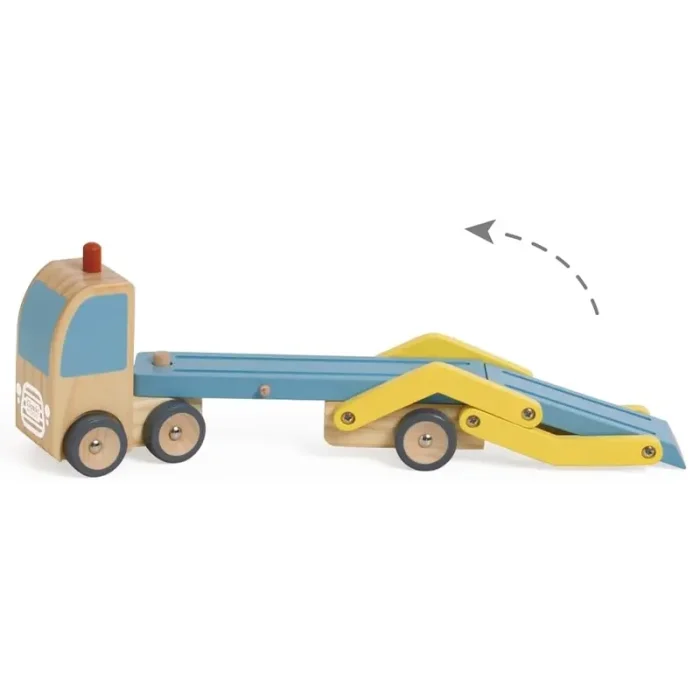 اسباب بازی کامیون حمل چوبی کلاسیک ورلد Classic World Wooden Car Transporter کد 53771