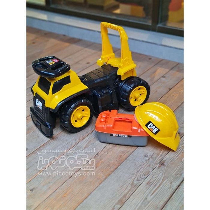 واکر کودک سه کاره طرح کامیون با کلاه زرد کد P/F7/KZ