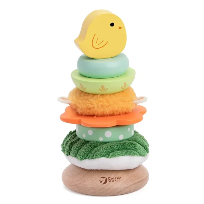 اسباب بازی برج هوش چوبی کلاسیک ورلد مدل جوجه CLASSIC WORLD Birdy Tower کد 20316