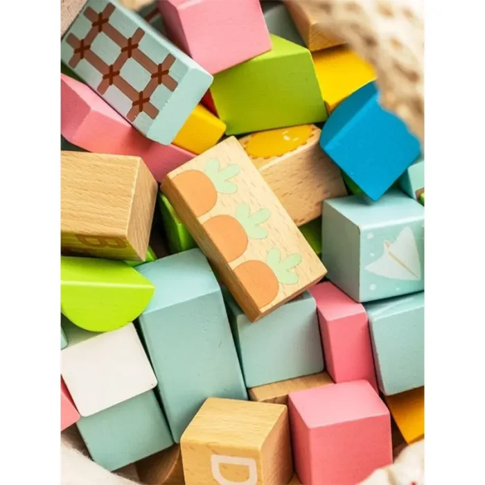 بریکس چوبی 62 تکه کلاسیک ورلد Marble Blocks Classic World کد 20211