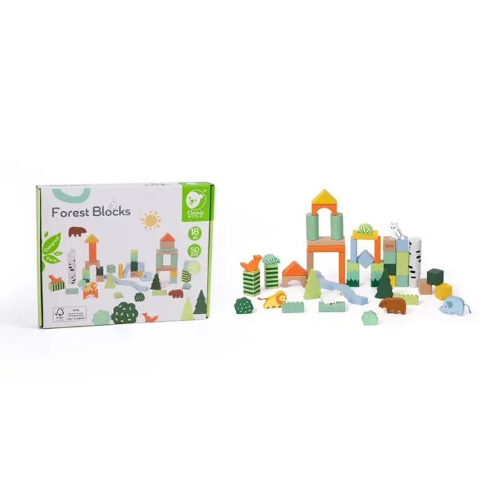بریکس چوبی 62 تکه کلاسیک ورلد Marble Blocks Classic World کد 20211