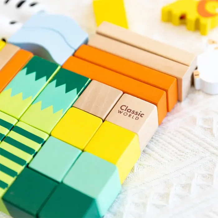 بریکس چوبی 62 تکه کلاسیک ورلد Marble Blocks Classic World کد 20211