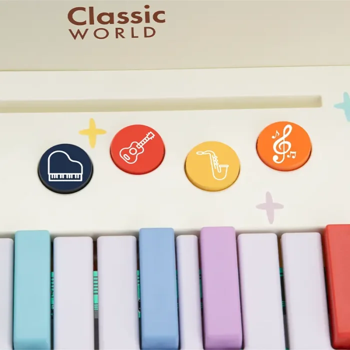 پیانو سفید چوبی کلاسیک ورلد Classic World Fantasy Piano مدل 40536