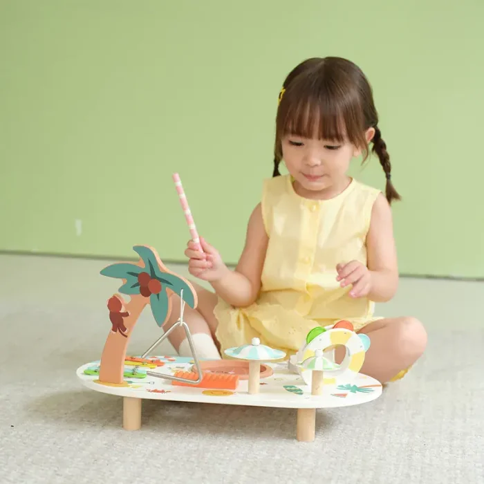 میز موسیقی چوبی ساحلی کلاسیک ورلد Beach Music Table CLASSIC WORLD کد 40597