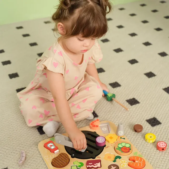 پازل چوبی جاگذاری باربیکیو کلاسیک ورلد Classic World BBQ Puzzle کد 40084