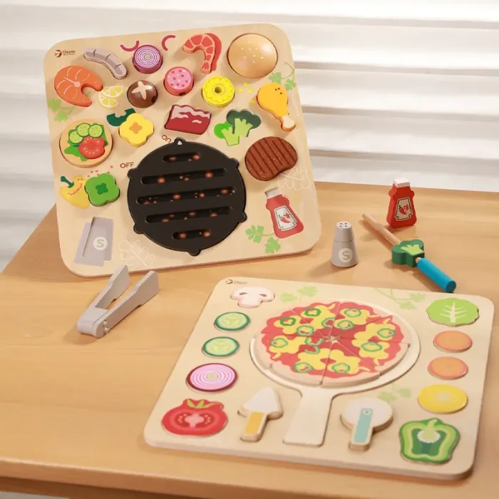 پازل چوبی جاگذاری پیتزا Classic World Pizza Puzzle کد 40066