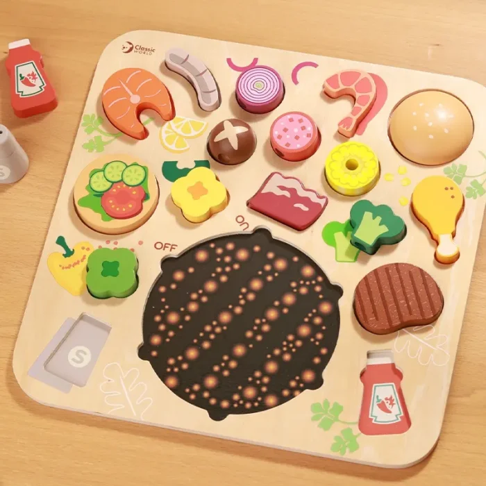 پازل چوبی جاگذاری پیتزا Classic World Pizza Puzzle کد 40066