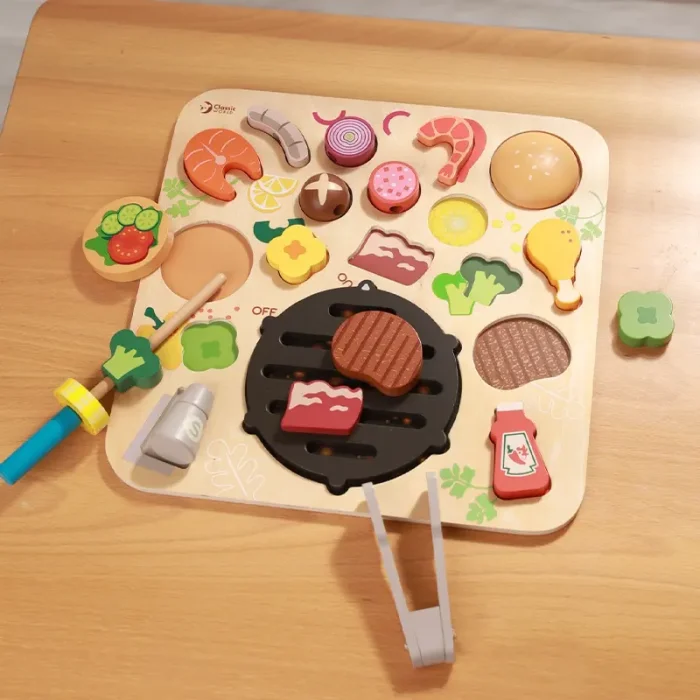 پازل چوبی جاگذاری باربیکیو کلاسیک ورلد Classic World BBQ Puzzle کد 40084
