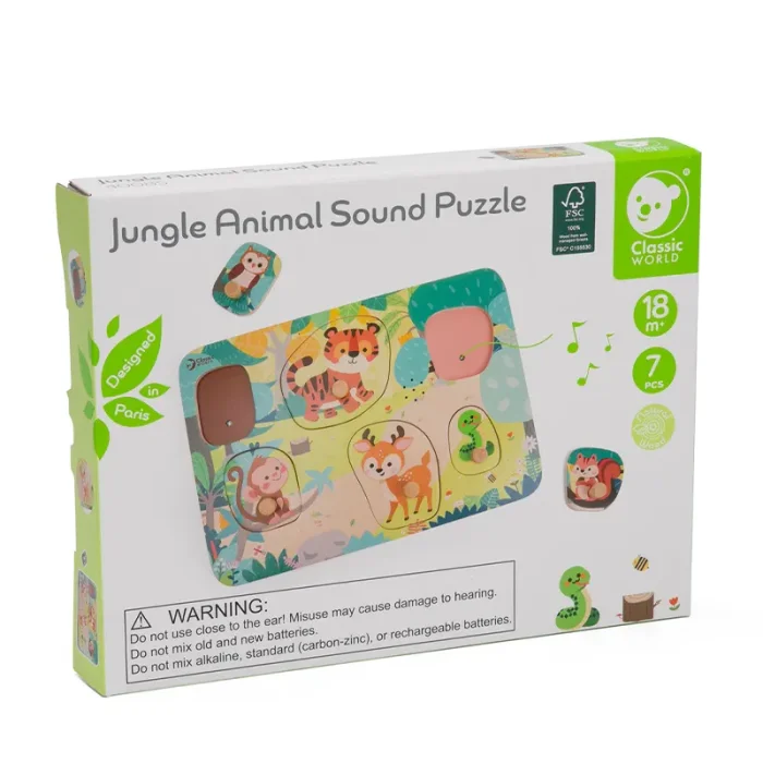 پازل چوبی هندسه کلاسیک ورلد Classic World Geometry Puzzle کد 40063
