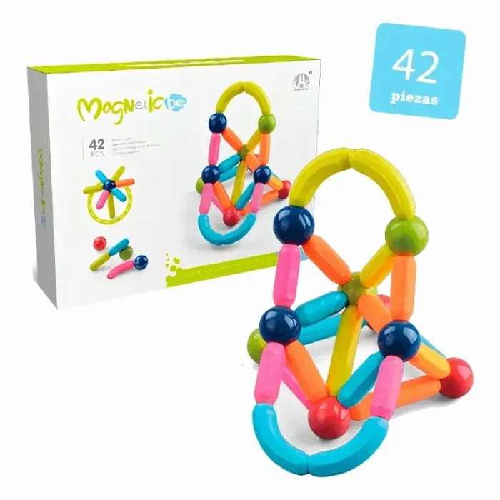 اسباب بازی مگنتی مدل میله و مهره 42 تکه کد CH1025