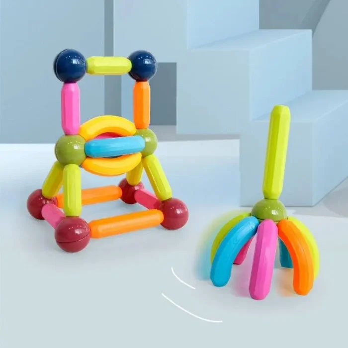 اسباب بازی مگنتی مدل میله و مهره 64 تکه کد CH1026