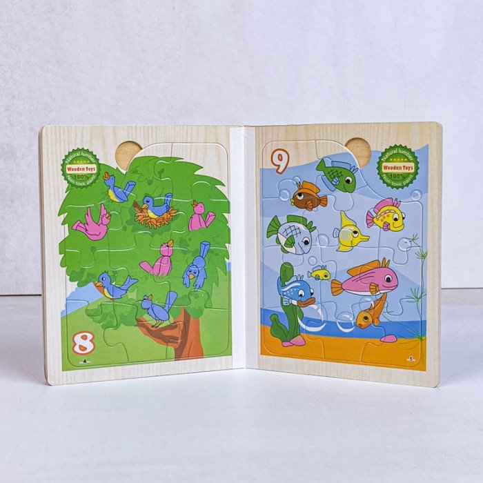 پازل کتابی چوبی مدل مزرعه کد XLE-916