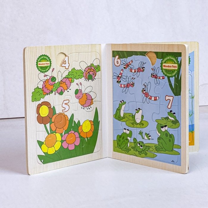پازل کتابی چوبی مدل مزرعه کد XLE-916
