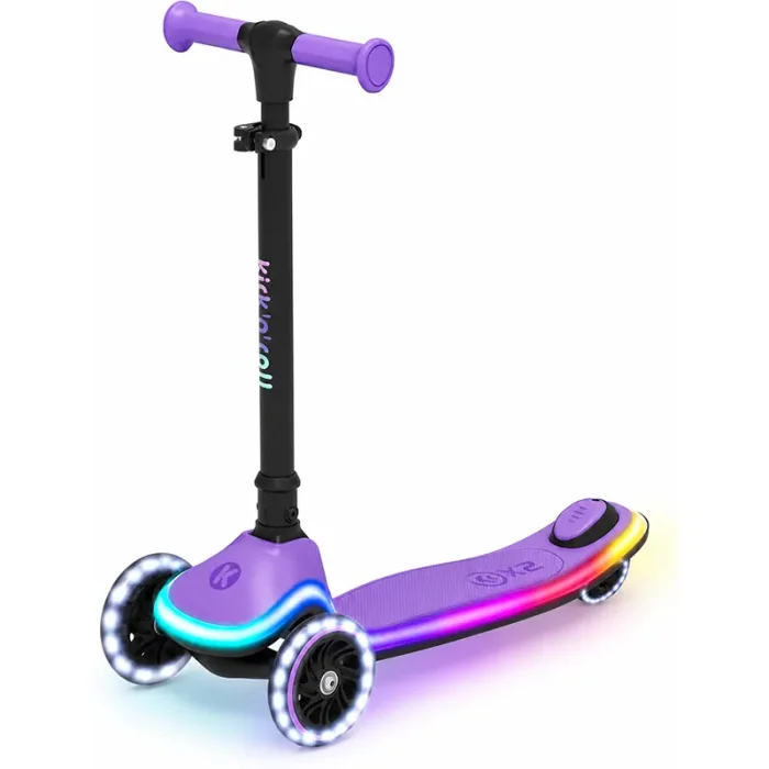 اسکوتر کودک Kick’n’Roll X2 LED رنگ بنفش کد P/X2/A