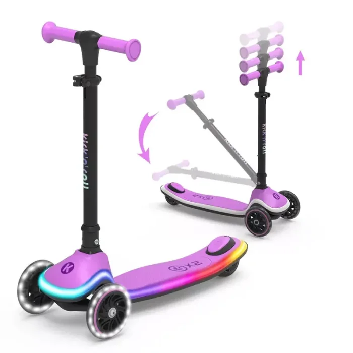 اسکوتر کودک Kick’n’Roll X2 LED رنگ بنفش کد P/X2/A