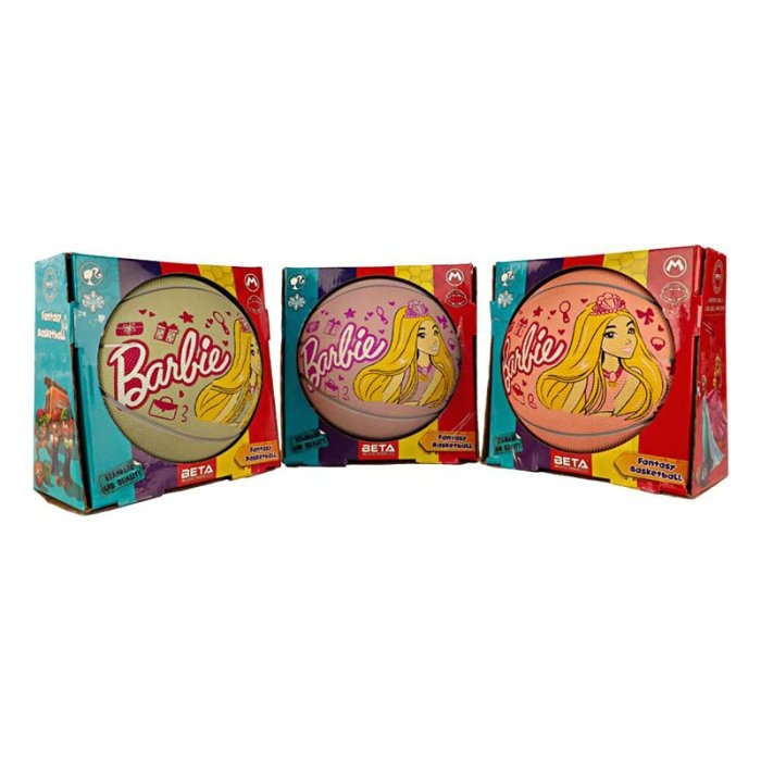 توپ بسکتبال لاستیکی BETA سایز 3 طرح باربی کد BRB6